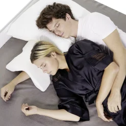 Gifi Bien-Être^Coussin mémoire de forme oreiller incurvé blanc 36x30xH13cm