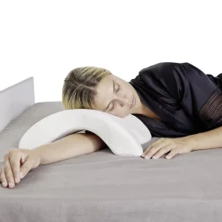 Gifi Bien-Être^Coussin mémoire de forme oreiller incurvé blanc 36x30xH13cm