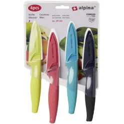 Gifi Couteau Alpina inox 19cm avec étui x4
