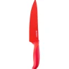 Gifi Couteau de chef rouge en inox