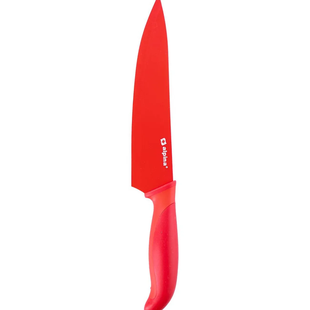Gifi Couteau de chef rouge en inox