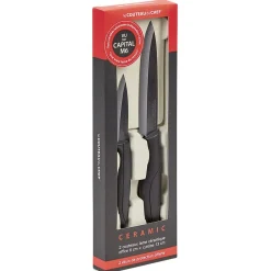 Gifi Couteau d'office et cuisine lame céramique x2