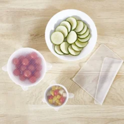 Gifi Couvercle extensible en silicone transparent x3