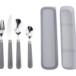 Gifi Couvert nomade x 4 avec boîte assortie