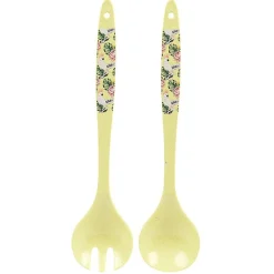 Gifi Couverts à salade décor oiseau tropical