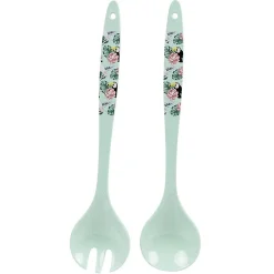 Gifi Couverts à salade décor oiseau tropical