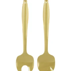 Gifi Couverts à salade jaune