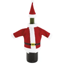 Gifi Couvre bouteille de vin forme costume de Noël