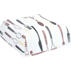 Gifi Couvre plat isotherme blanc imprimé