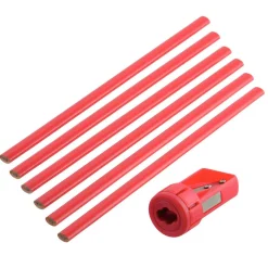 Gifi Outils Bricolage^Crayon rouge Suki bricolage menuisier avec taille crayon