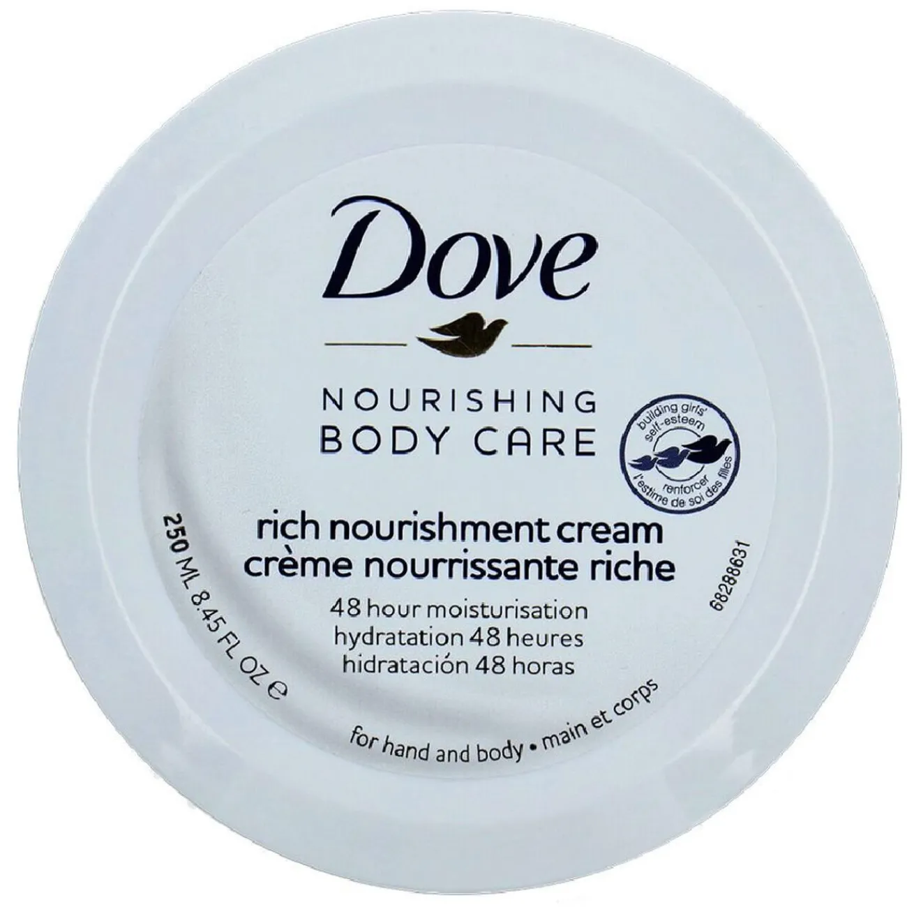 Gifi Beauté^Crème Dove visage et corps nourrissante riche hydratation 48H 250ml