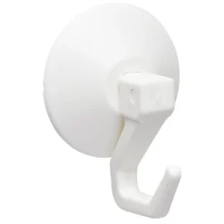 Gifi Rangement|Crochet à ventouse en plastique blanc ø5 CM