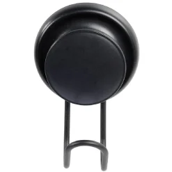 Gifi Rangement|Crochet à ventouse métal noir