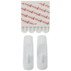 Gifi Rangement|Crochet adhésif 3M basique blanc x2