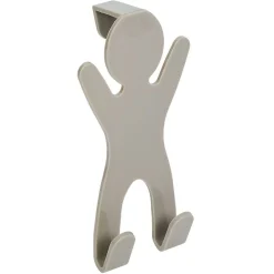 Gifi Rangement|Crochet de porte forme bonhomme bleu - 10,5xH.19 cm