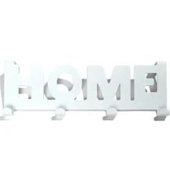 Gifi Rangement|Crochet de porte HOME en métal blanc ou noir 36,5x16,5cm - 2 modèles