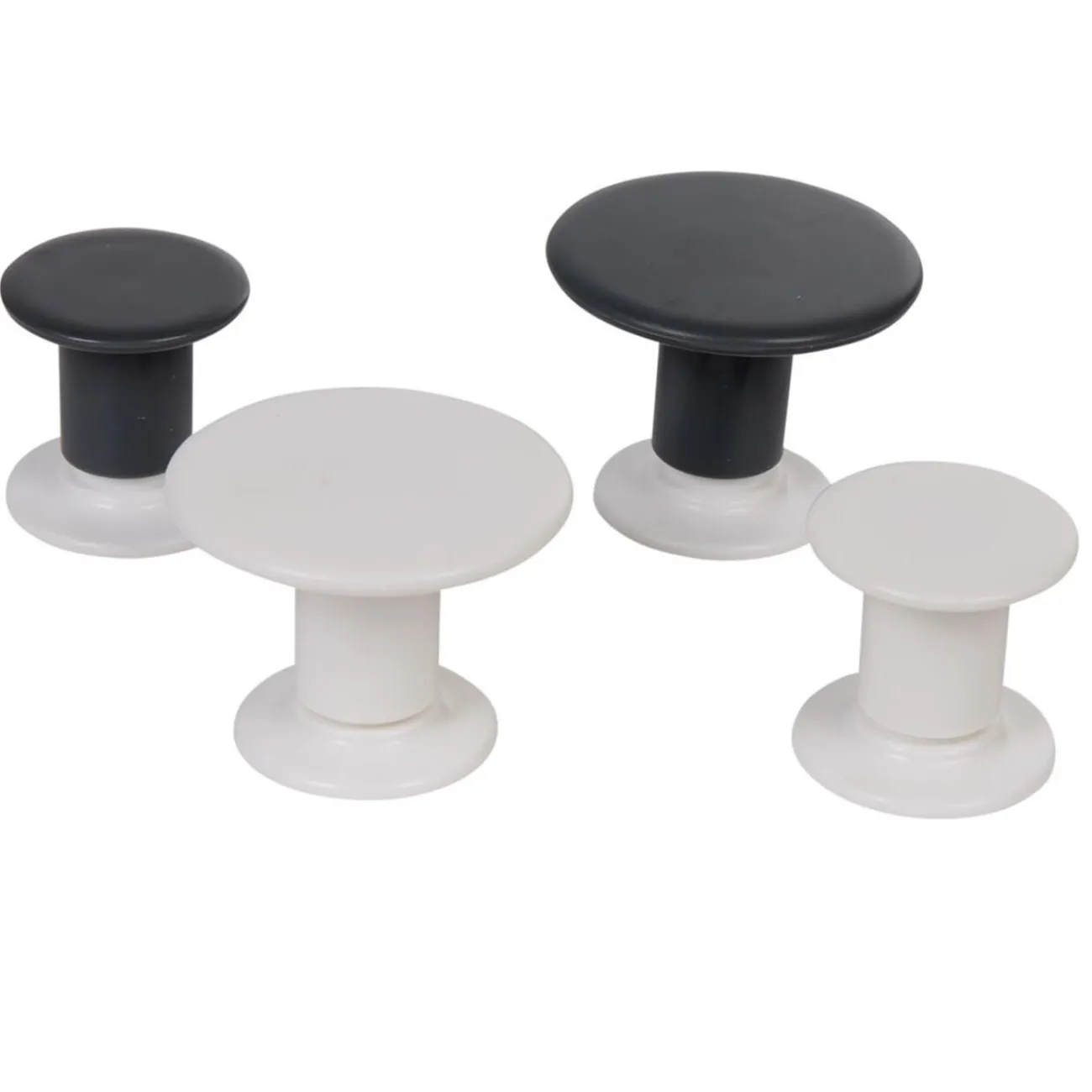 Gifi Equipement Douche^Crochet design rond à coller x4