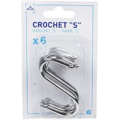 Gifi Rangement|Crochet en forme de s x6