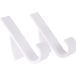 Gifi Rangement|Crochet plastique blanc H9,5cm x2