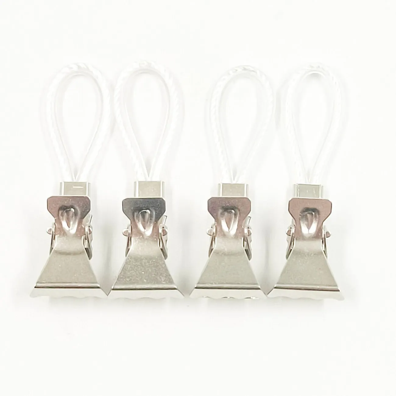 Gifi Crochet transparent métal et PVC x4