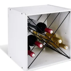 Gifi Rangement|Croisillon Box Cube métal noir