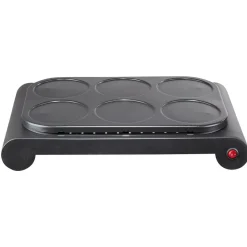 Gifi Crêpière 6 personnes aluminium noir 1000W
