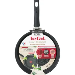 Gifi Crêpière Tefal aluminium anti adhérente thermosignal marron Ø 25 cm