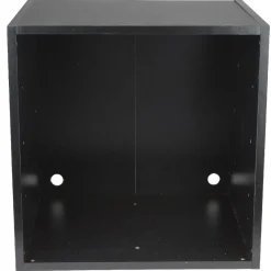 Gifi Rangement|Cube de rangement 1 case bois noir