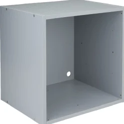 Gifi Rangement|Cube de rangement 1 case bois gris