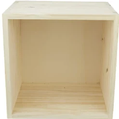 Gifi Rangement|Cube de rangement 1 case pin naturel