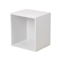 Gifi Rangement|Cube de rangement en bois 1 niche blanc