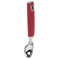 Gifi Cuillère à glace inox avec manche en polypropylène rouge