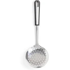 Gifi Écumoire en inox avec manche en plastique noir L.35cm