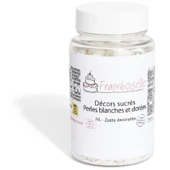 Gifi Décor sucré perle blanche et dorée Framboiselle