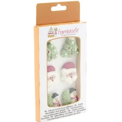 Gifi Décor sucré pour gâteau de Noël x6