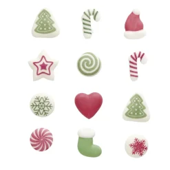 Gifi Décoration sucré pâtisserie thème Noël Framboiselle