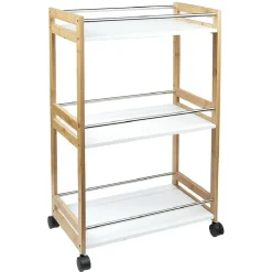 Gifi Desserte à 3 niveaux en bambou