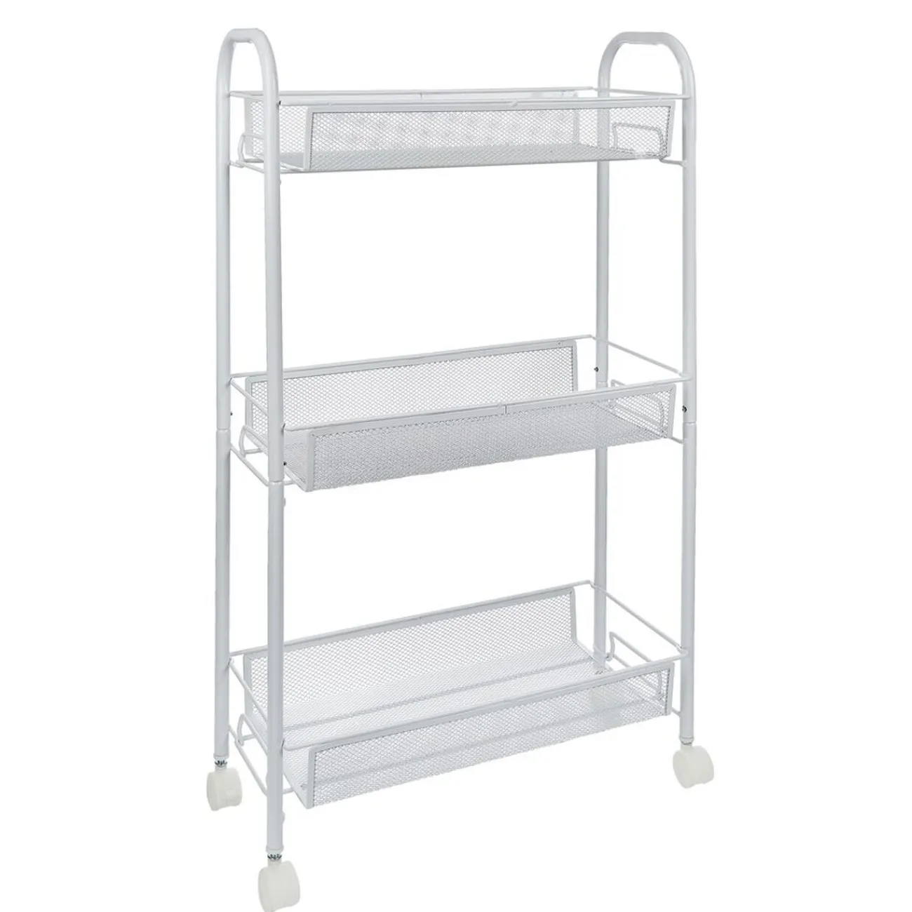 Gifi Desserte cuisine 3 niveaux métal blanc