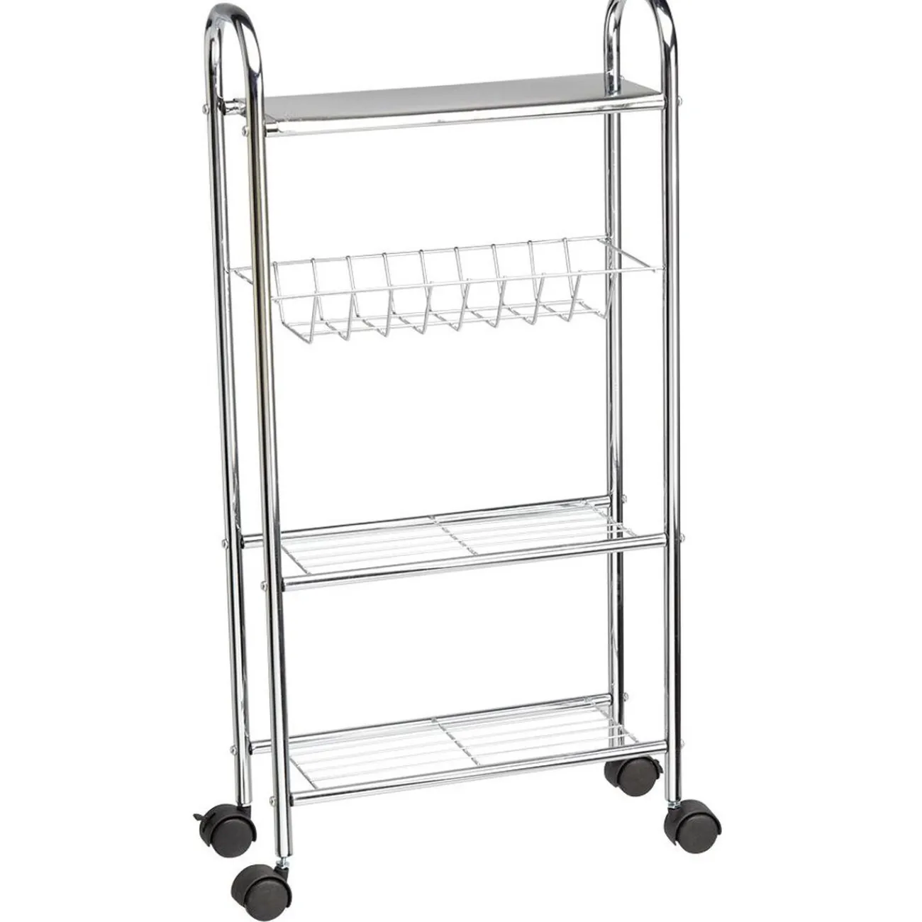 Gifi Aménagement Salle De Bain^Desserte de salle de bains 4 niveaux métal gris