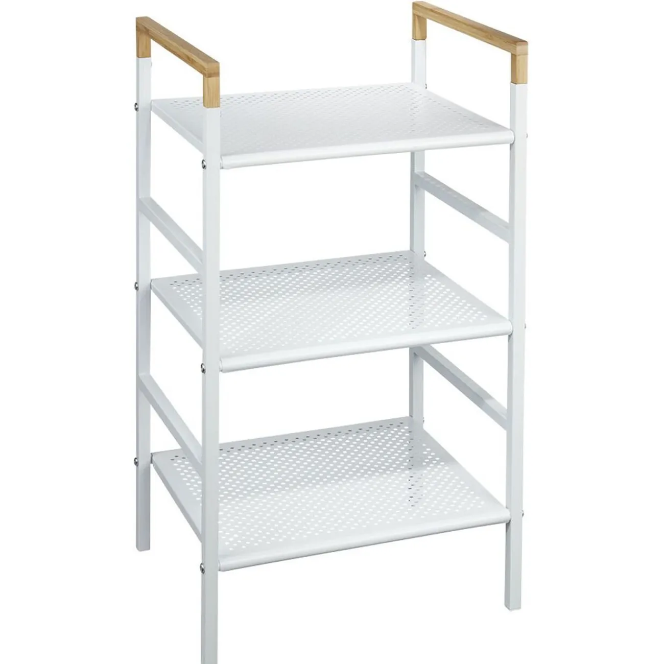 Gifi Aménagement Salle De Bain^Desserte de salle de bains 3 niveaux métal blanc