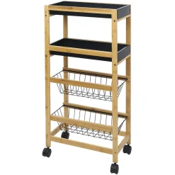 Gifi Desserte en bambou 4 niveaux