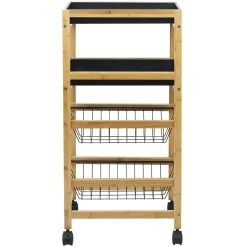 Gifi Desserte en bambou 4 niveaux