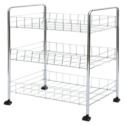 Gifi Desserte en métal 3 niveaux - 35,5xH66,5x26cm