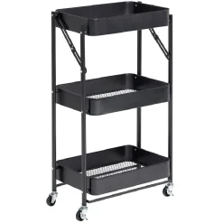 Gifi Desserte multi-usage pliable métal noir