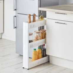 Gifi Desserte resserre cuisine étroite sur roulettes 3 niveaux