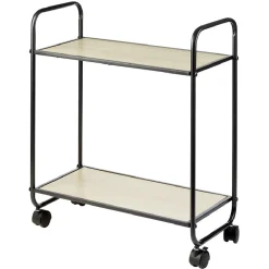 Gifi Desserte style industriel sur roulettes naturel et noir