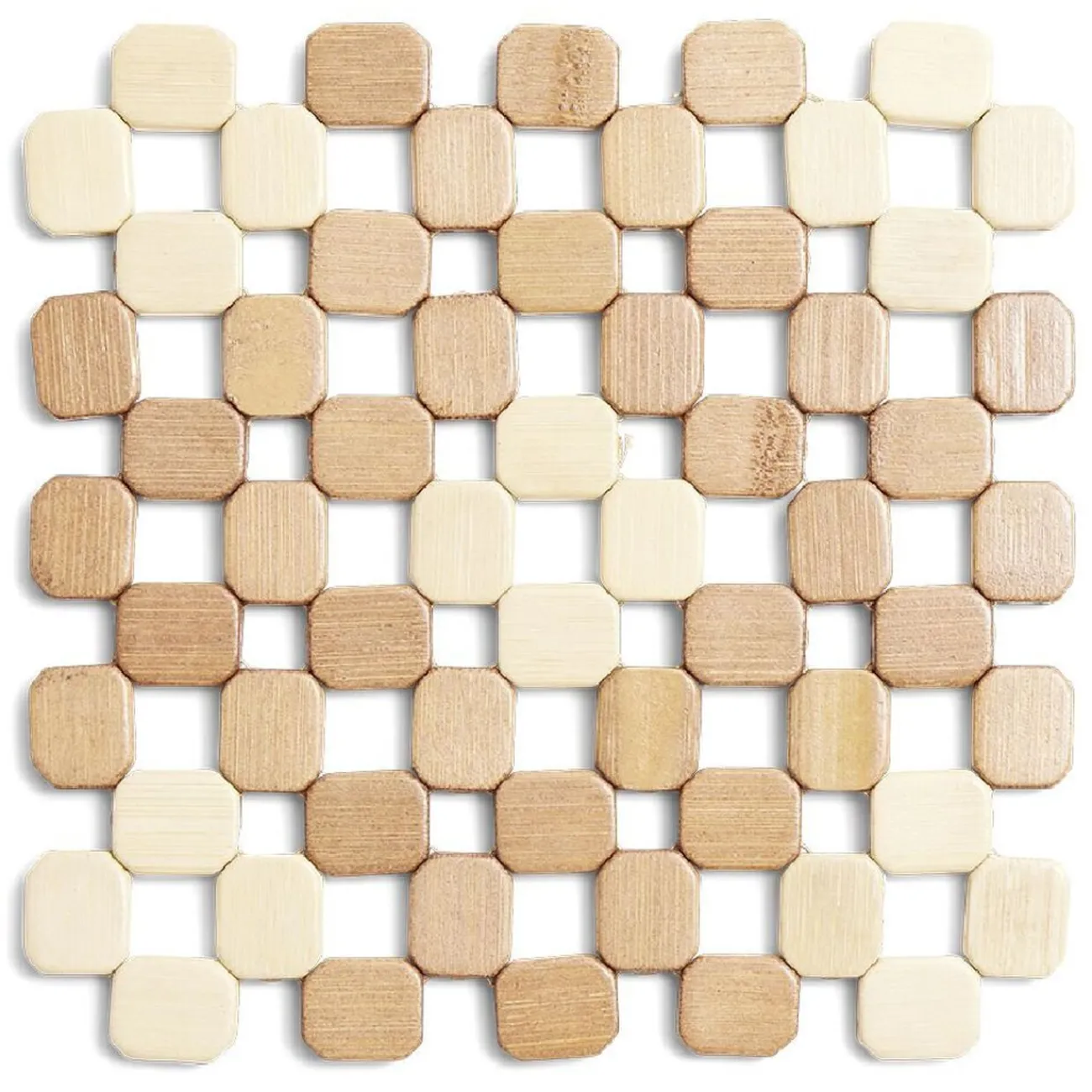 Gifi Dessous de plat carré en bambou 19x19cm