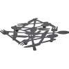 Gifi Dessous de plat métal noir L19,5xl19xH1cm