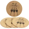 Gifi Dessous de verre liège design Noël inscription Merry Christmas x4