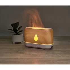 Gifi Bien-Être^Diffuseur d'huiles essentielles à flamme blanc naturel
